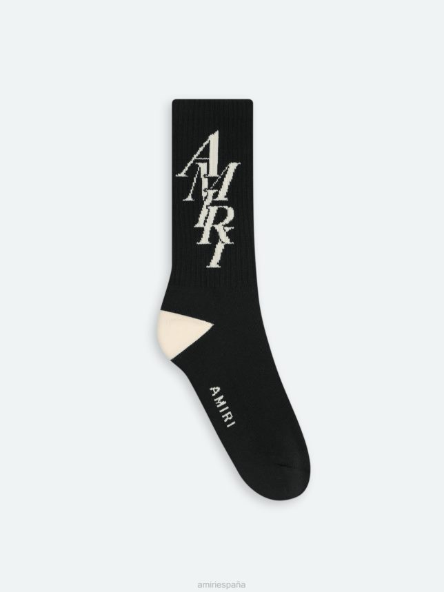 calcetín de marca unisexo AMIRI negro accesorios ZJ42Z4444