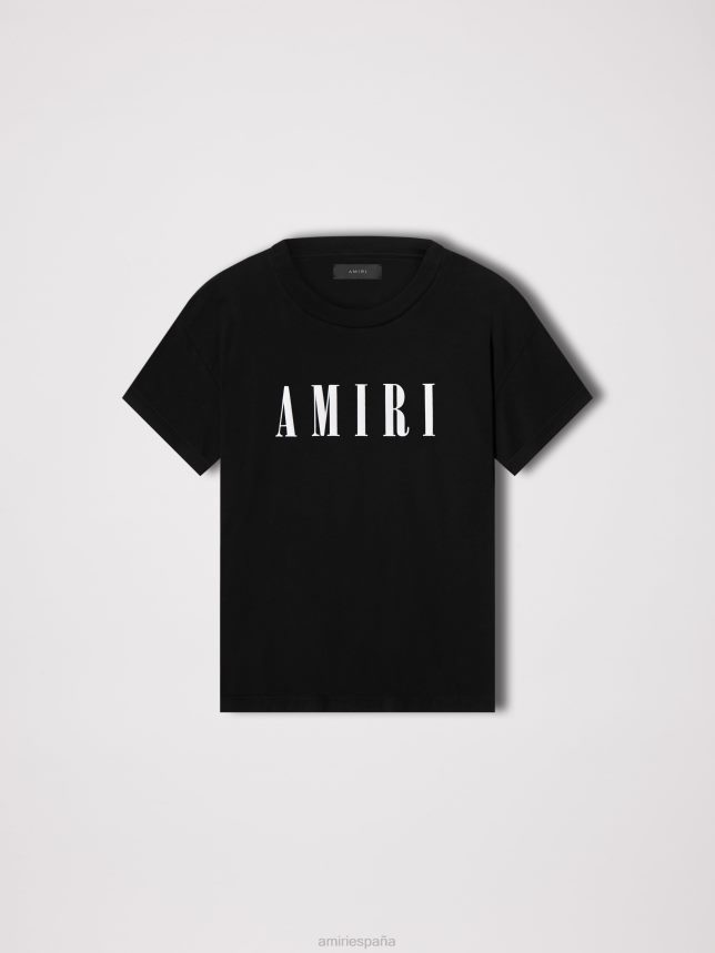 camiseta con logo central de la marca hombres AMIRI negro ropa ZJ42Z478