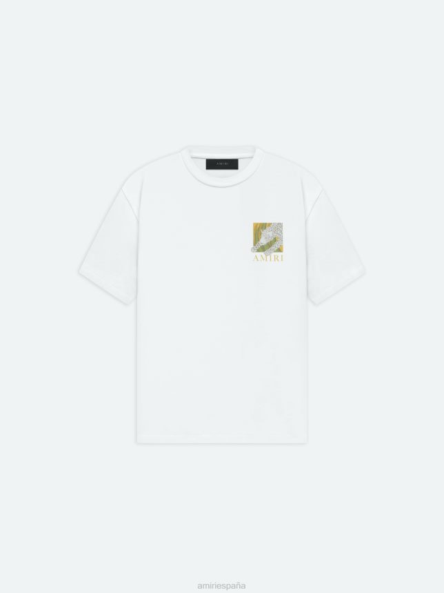 camiseta de leopardo hombres AMIRI blanco ropa ZJ42Z470